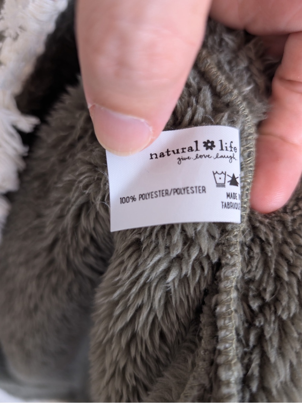 Natural Life Pull Over Cozy Blanket Hoodie - One Size - Picture 4 of 6